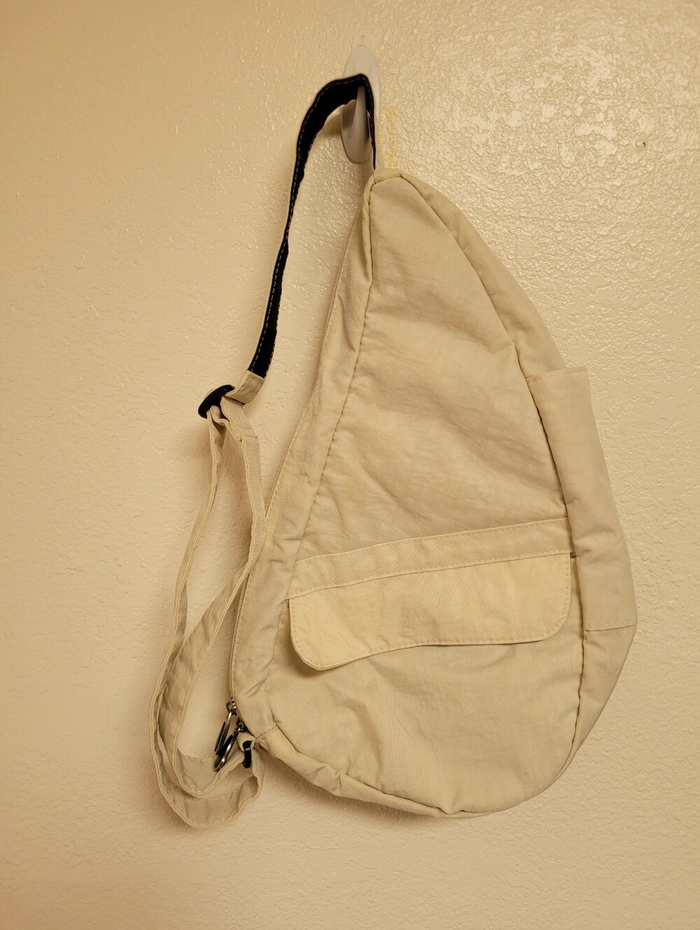 AmeriBag Healthy Back Bag Sling Bag Cream Color Nylon